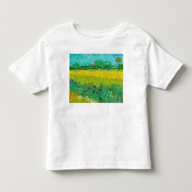 Van Gogh Field with Irises Near Arles Toddler T-shirt (Front)