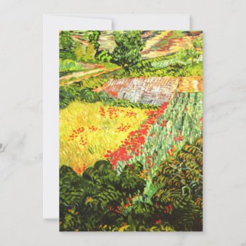 Van Gogh: Field With Poppies by vintagechest at Zazzle