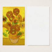 Van Gogh Fifteen Sunflowers In A Vase Fine Art (Front & Back)