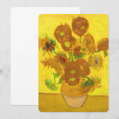 Van Gogh Fifteen Sunflowers In A Vase Fine Art (Front/Back)