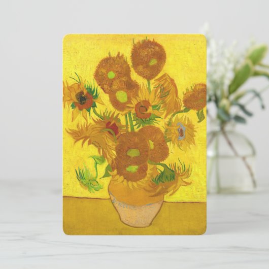 Van Gogh Fifteen Sunflowers In A Vase Fine Art (Standing Front)