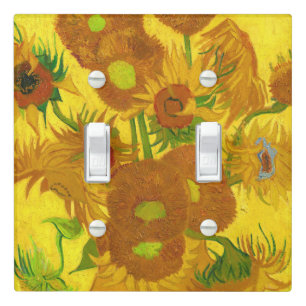 Van Gogh Fifteen Sunflowers In A Vase Fine Art Light Switch Cover