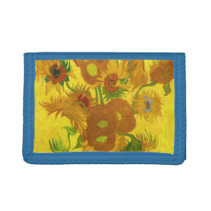 Van Gogh Fifteen Sunflowers In A Vase Fine Art Trifold Wallet