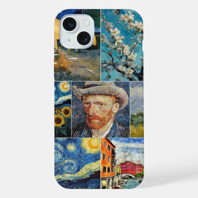 Van Gogh Fine Art Collage Iphone Case (Back)