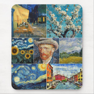 Van Gogh Fine Art Collage Mouse Pad