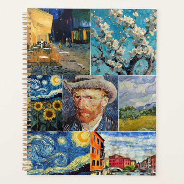 Van Gogh Fine Art Collage Planner (Front)