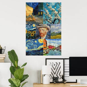Van Gogh Fine Art Collage Poster