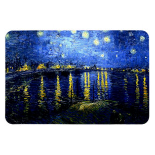 Van Gogh fine art, Starry Night over the Rhone Magnet