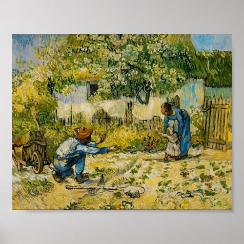 Van Gogh _ First Steps after Millet Poster