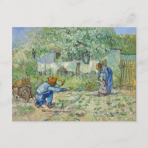 Van Gogh First Steps Painting Postcard