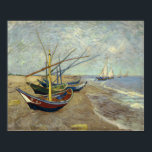 Van Gogh - Fishing Boats At Les Saintes-Maries Poster<br><div class="desc">Fishing Boats At Les Saintes-Maries-De-La-Mer by Vincent Van Gogh. For more poster-ready images from Zedign Art Series Book 37 "Vincent Van Gogh - Paintings & Drawings Vol 2",  visit https://books.zedign.com/zas/37.html</div>