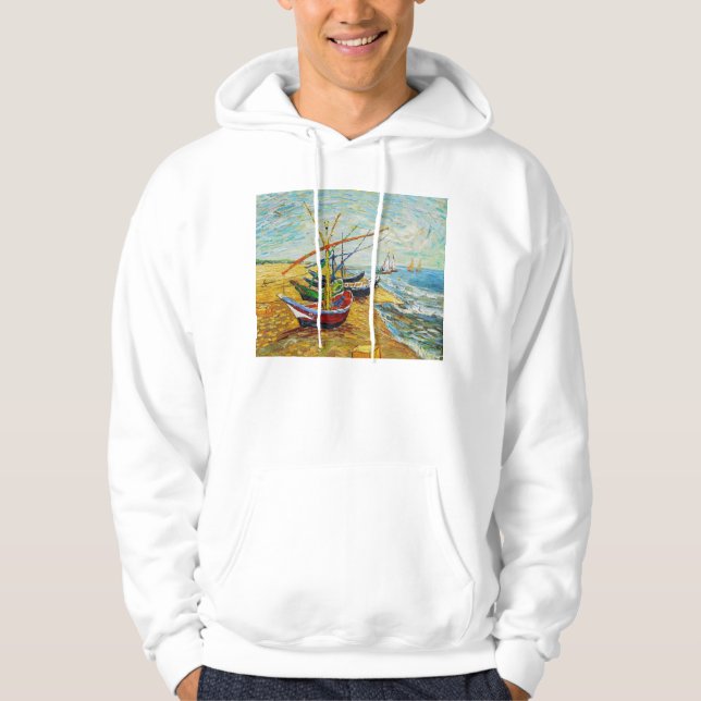 Van Gogh Fishing Boats Hoodie (Front)
