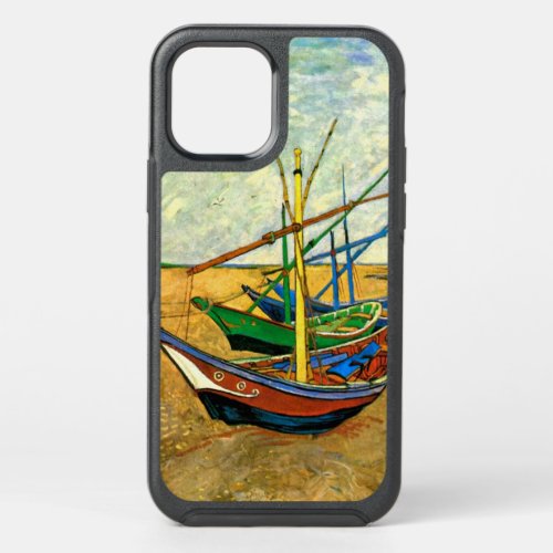 Van Gogh Fishing Boats on Beach at Saintes Maries OtterBox Symmetry iPhone 12 Case