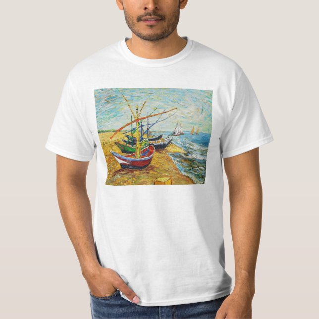 Van Gogh Fishing Boats T-shirt (Front)