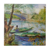 Fishing In Spring by Vincent Van Gogh Reproduction For Sale