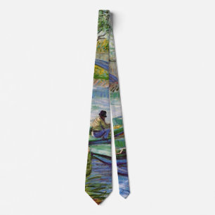 Van Gogh Fishing in the Spring, Pont de Clichy Neck Tie