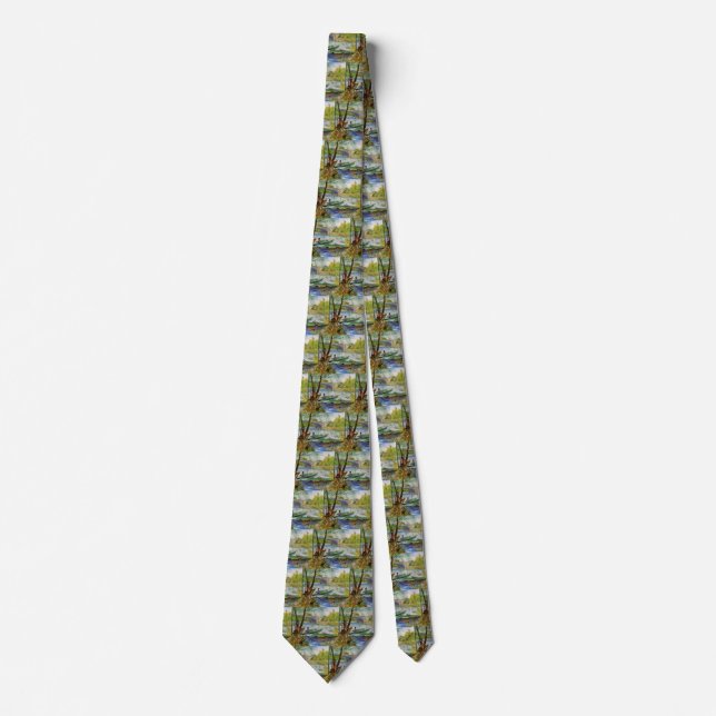 Van Gogh Fishing in the Spring, Pont de Clichy Tie (Front)