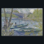 Van Gogh Fishing Spring Painting Tissue Paper<br><div class="desc">Vincent Van Gogh  (30 March 1853 – 29 July 1890) was an influential Dutch post-impressionist painter.  This painting is Fishing in the Spring Pont de Clichy.</div>