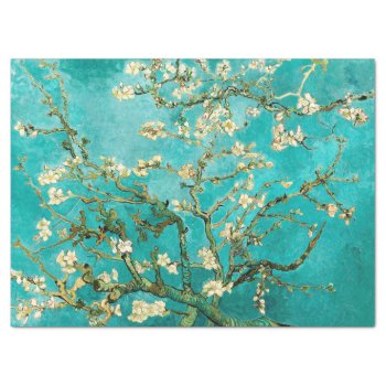 Van Gogh Floral Almond Tree Tissue Paper by lazyrivergreetings at Zazzle