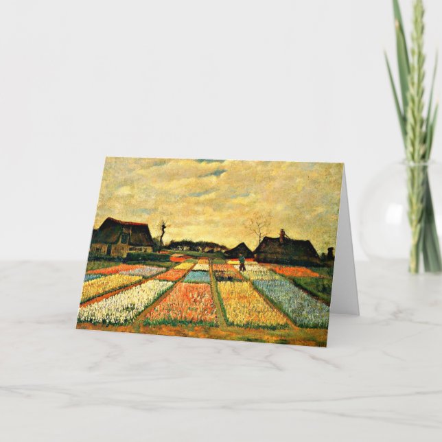 Van Gogh - Flower Beds in Holland Card (Front)