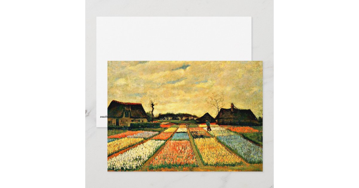 Van Gogh Flower Beds in Holland Card Zazzle