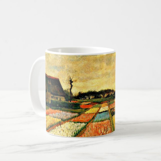Van Gogh - Flower Beds in Holland Coffee Mug (Front Left)