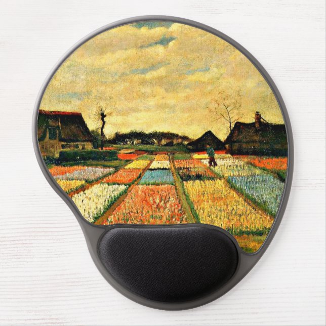 Van Gogh - Flower Beds in Holland Gel Mouse Pad (Front)