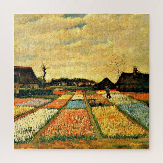 Van Gogh - Flower Beds in Holland Jigsaw Puzzle (Vertical)