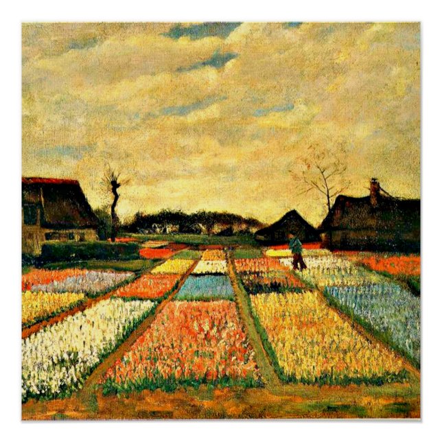 Van Gogh - Flower Beds in Holland Poster (Front)