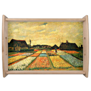 Van Gogh - Flower Beds in Holland Serving Tray