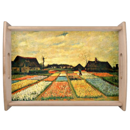 Van Gogh _ Flower Beds in Holland Serving Tray