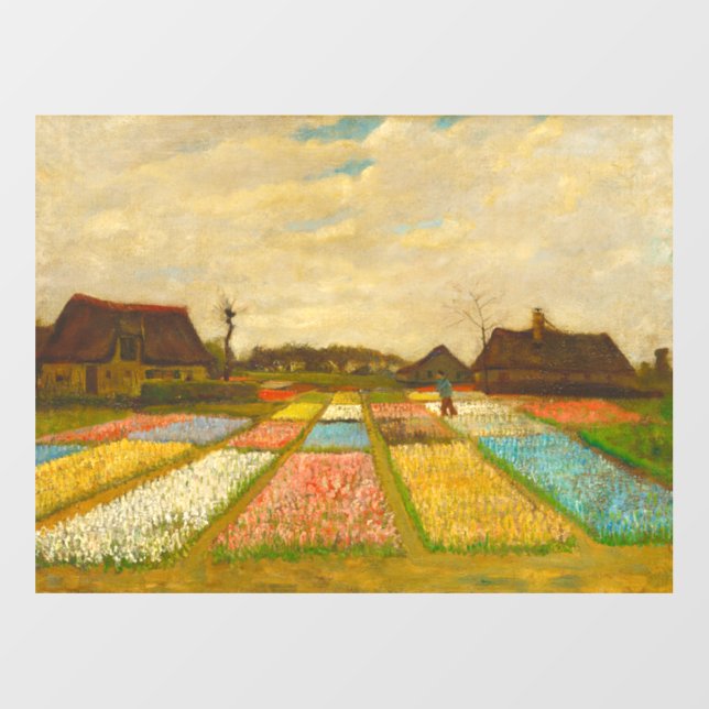 Van Gogh Flower Beds in Holland Wall Decal (Front)