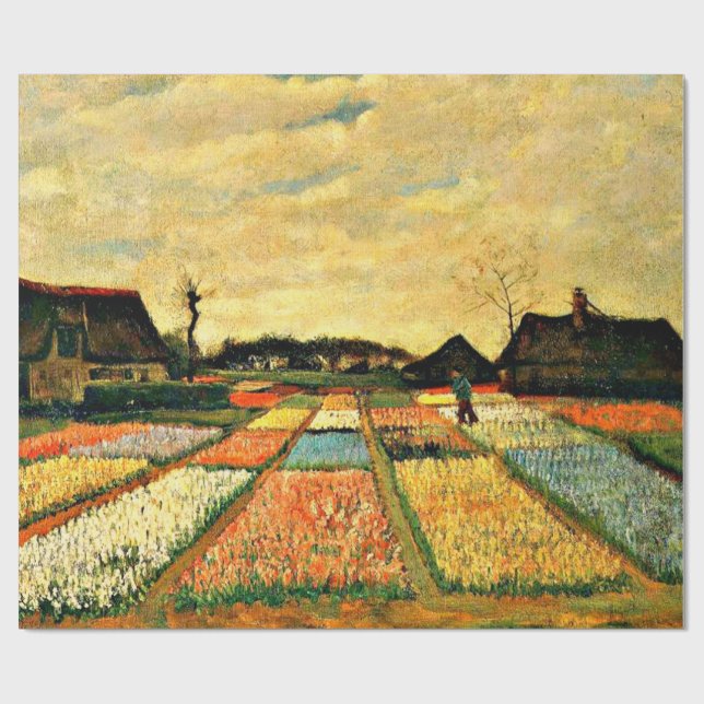 Van Gogh - Flower Beds in Holland Wrapping Paper (Flat)