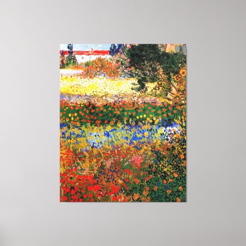 Van Gogh _ Flower Garden Canvas Print