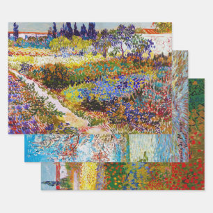 Van Gogh, Flower Garden Wrapping Paper Sheets