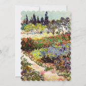 Van Gogh Flowering Garden At Arles Floral Fine Art (Front)