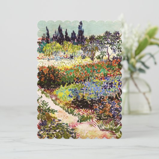 Van Gogh Flowering Garden At Arles Floral Fine Art (Standing Front)