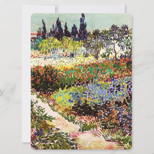 Van Gogh Flowering Garden At Arles Floral Fine Art (Front)
