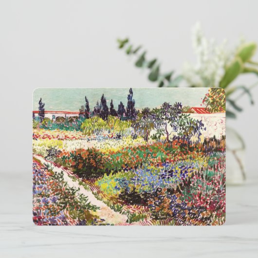 Van Gogh Flowering Garden At Arles Floral Fine Art (Standing Front)