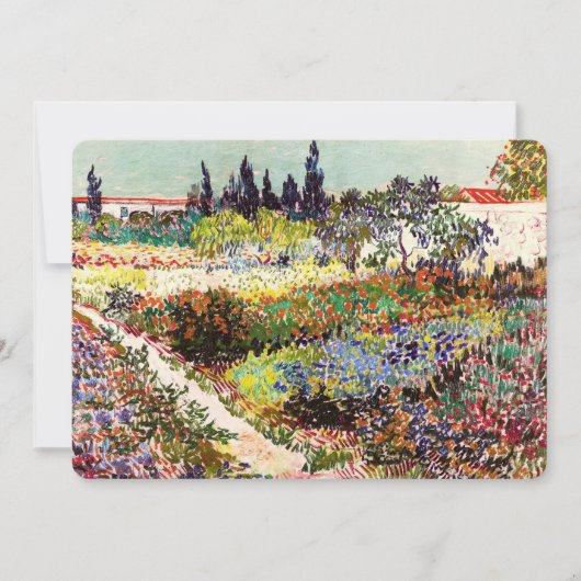 Van Gogh Flowering Garden At Arles Floral Fine Art (Front)