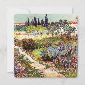 Van Gogh Flowering Garden At Arles Floral Fine Art (Front)