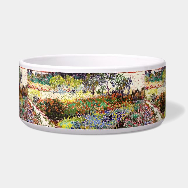 Van Gogh Flowering Garden At Arles Floral Fine Art Bowl (Right)