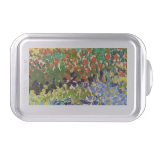 Van Gogh Flowering Garden At Arles Floral Fine Art Cake Pan