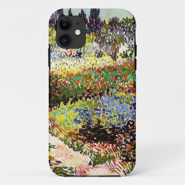 Van Gogh Flowering Garden At Arles Floral Fine Art Case-Mate iPhone Case (Back)