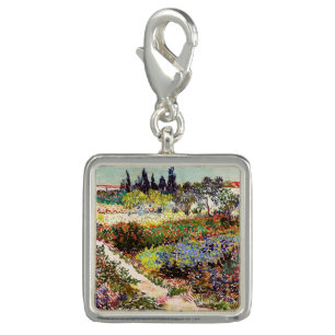 Van Gogh Flowering Garden At Arles Floral Fine Art Charm