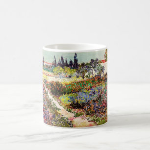 Van Gogh Flowering Garden At Arles Floral Fine Art Coffee Mug