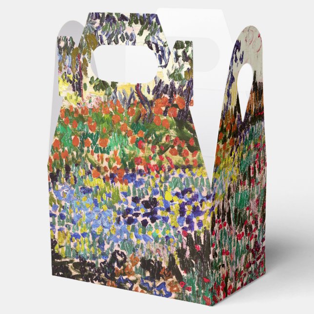 Van Gogh Flowering Garden At Arles Floral Fine Art Favor Boxes (Opened)