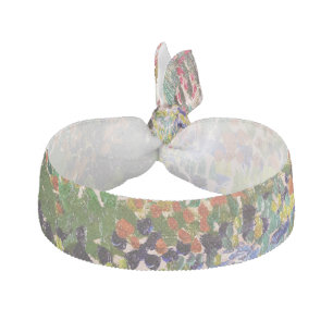 Van Gogh Flowering Garden At Arles Floral Fine Art Hair Tie