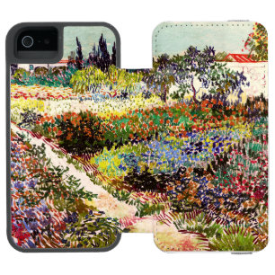 Van Gogh Flowering Garden At Arles Floral Fine Art Wallet Case For iPhone SE/5/5s