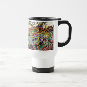 Van Gogh Flowering Garden At Arles Floral Fine Art Travel Mug